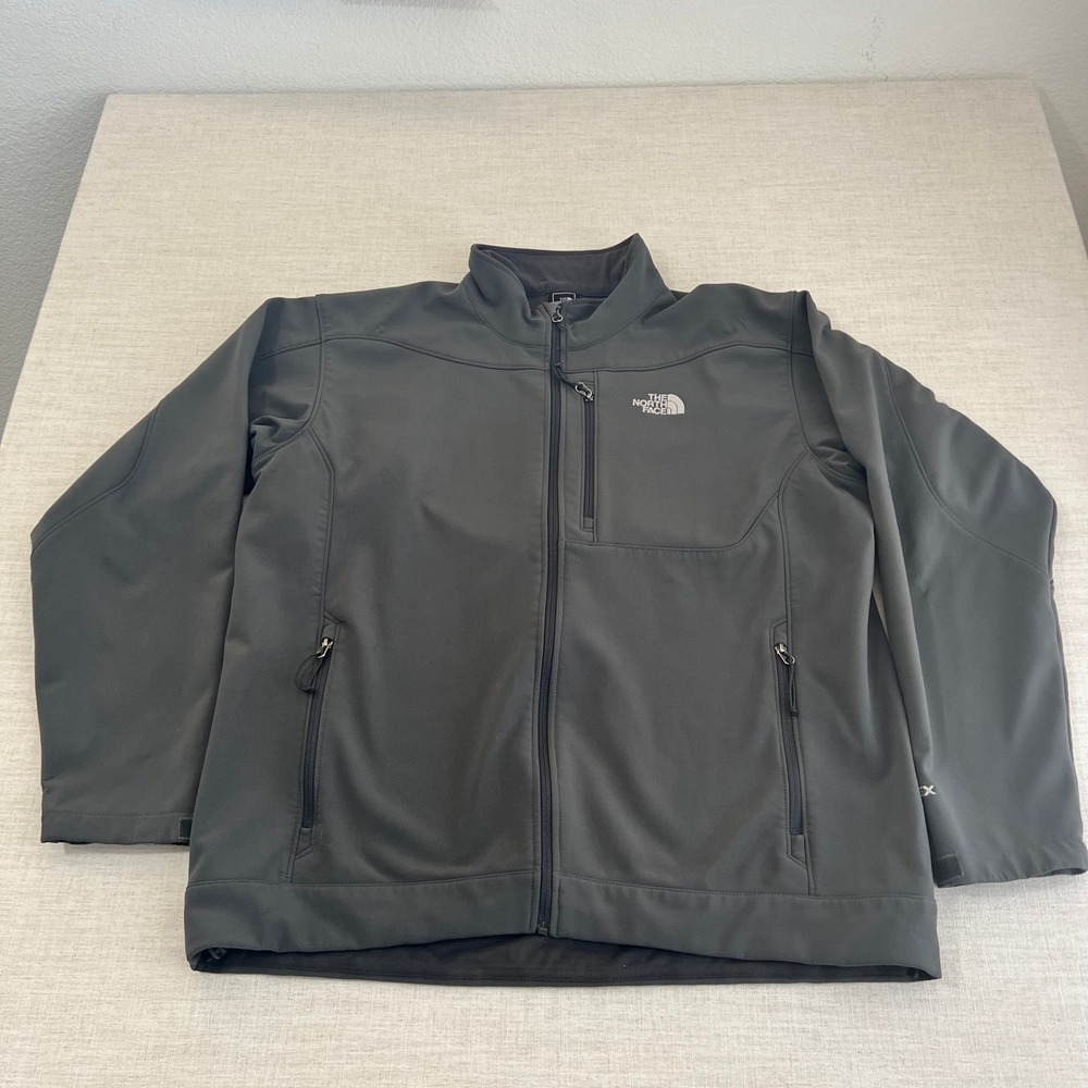 The North Face Apex Bionic Jacket Mens XXL Gray Good Windproof Softshell